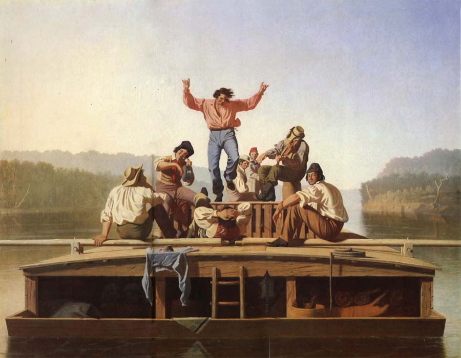 George Caleb Bingham Die frohlichen Bootsleute